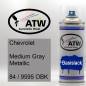 Preview: Chevrolet, Medium Gray Metallic, 84 / 9595 OBK: 400ml Sprühdose, von ATW Autoteile West.